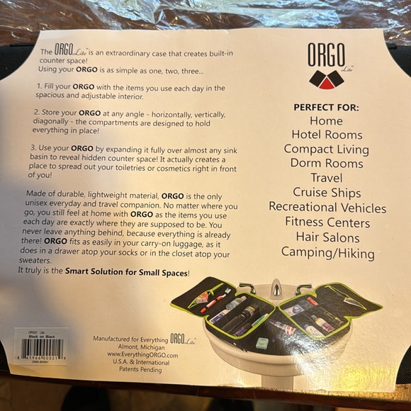 Orgo portable case for makeup or jewelry NWT - Picture 7 of 8